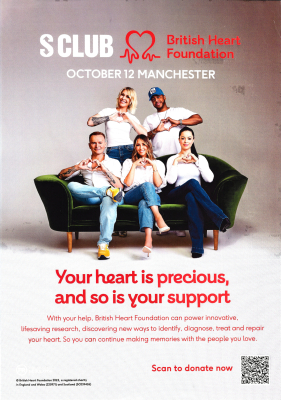 British Heart Foundation Poster.
